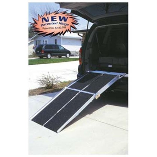 Prairie View Industries Prairie View Industries 6-ft x 30-in Portable Multifold Reach Wheelchair Ramp 800 lb. Weight Capacity  Maximum 12-in Rise UTW630